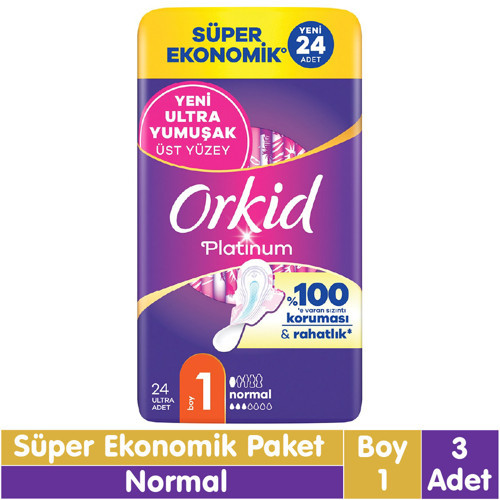 Platinum Normal Ped Süper Ekonomik Paket 24x3 72 Adet
