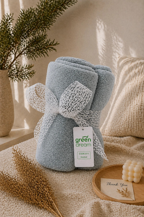 Wellsoft Peluş Polar Tüylenmez Dört Mevsim Tek Kişilik Kafe Televizyon Battaniyesi 140x190