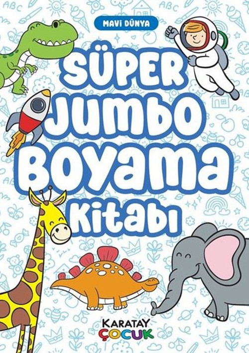 Süper Jumbo Boyama Kitabı - Mavi Dünya