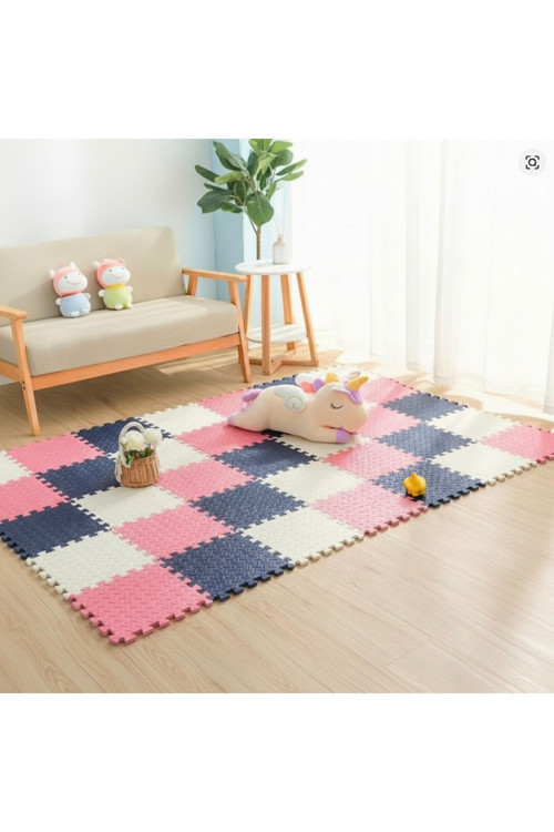 9 Parça Set 33X33 13Mm Tatami 100X100 Kurulumlu Oyun Spor Halısı Minderi Puzzle Minder Zemin Kaplama