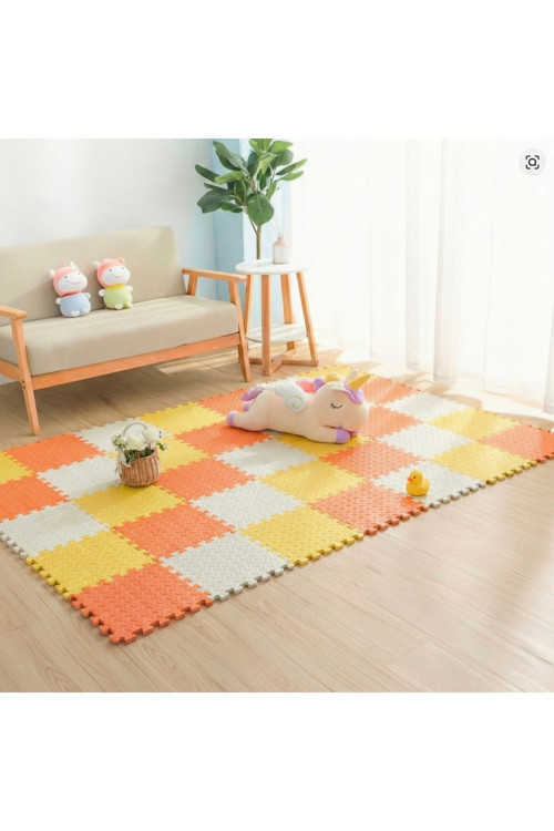 9 Parça Set 33X33 13Mm Tatami 100X100 Kurulumlu Oyun Spor Halısı Minderi Puzzle Minder Zemin Kaplama