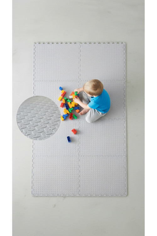 Modern Oyun Matı 100X200 Kurulumlu 8 Parça 50X50 13Mm Oyun Halısı Matı Düz Renkler