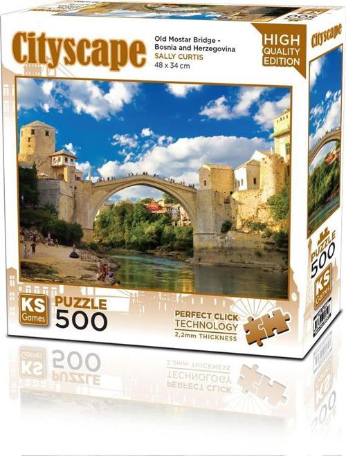 Puzzle 500 Parça Old Mostar Bridge Bosna-Hersek 20061
