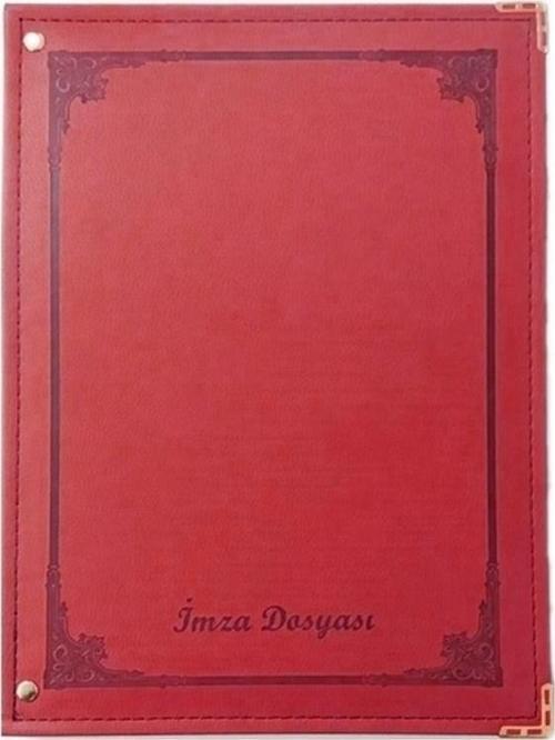 İmza Dosyası Defteri Lux 12 Yaprak Kırmızı 7100-2