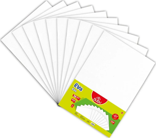 Eva Tek Renk 50X70 Cm Beyaz (10 Lu Paket)