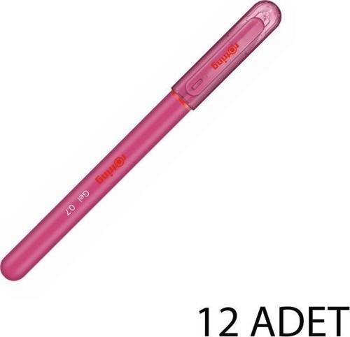 Jel Mürekkepli Tükenmez Kalem Pempe 12'li