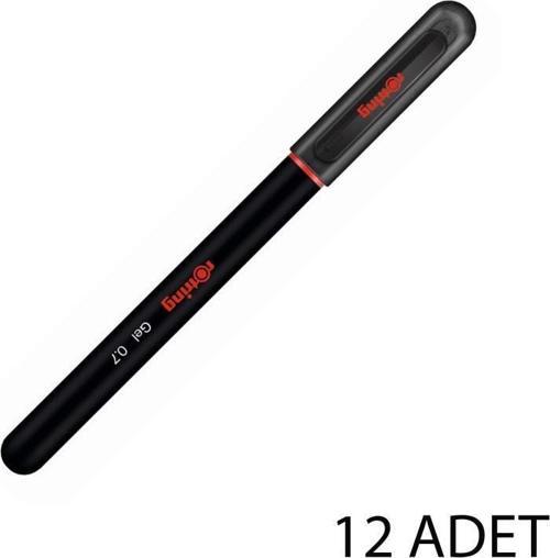 Jel Mürekkepli Tükenmez Kalem Siyah 12'li