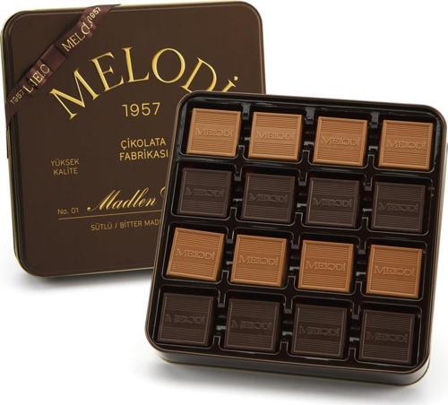 Melodi 1957 Serisi Metal Hediye Kutu Madlen 384g