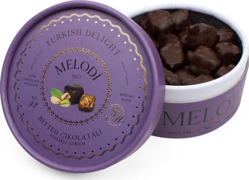 Melodi Bitter Çikolatalı Duble Fıstıklı Lokum 250 gr