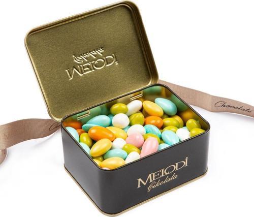 Metal Kutu Kokteyl Şeker Draje 300 gr