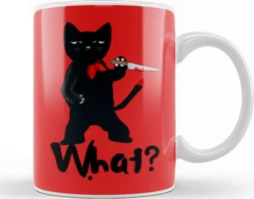 Funny Crımınal Honor Cat Memes What Love Kupa Bardak Porselen