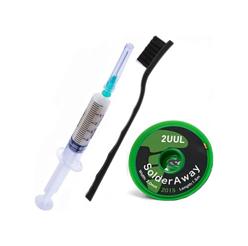 2uul Solder Away Lehim Sökme Fitil Temiz Lehimleme Telefon Anakart Ic Bga Cpu Nand Değiştirme Aracı