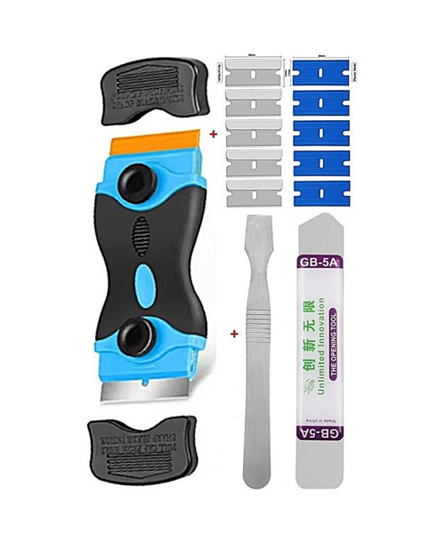 Çok Amaçlı Set Plastik Ve Metal Kazıyıcı, Pencere Camı Temizleyici, Film Araba Ve Ev İçin Yapıştırıcı Sökücü Aracı St04