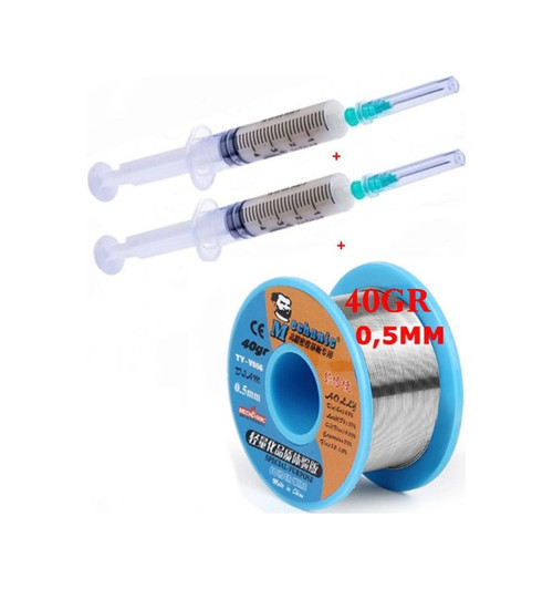 Lehim Teli Mechanic 63sn/37pb 40 Gr 0,5mm, Flux Lehim Toplama St02