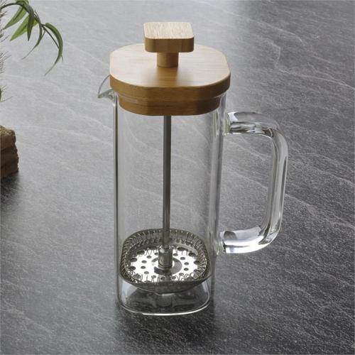 Bambu Kapaklı Kare French Press 350 ml THN68112