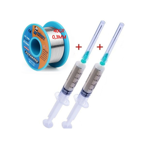 Mechanic Lehim Teli 40gr 0,3mm Flux Lehim Toplama 2li Set X01