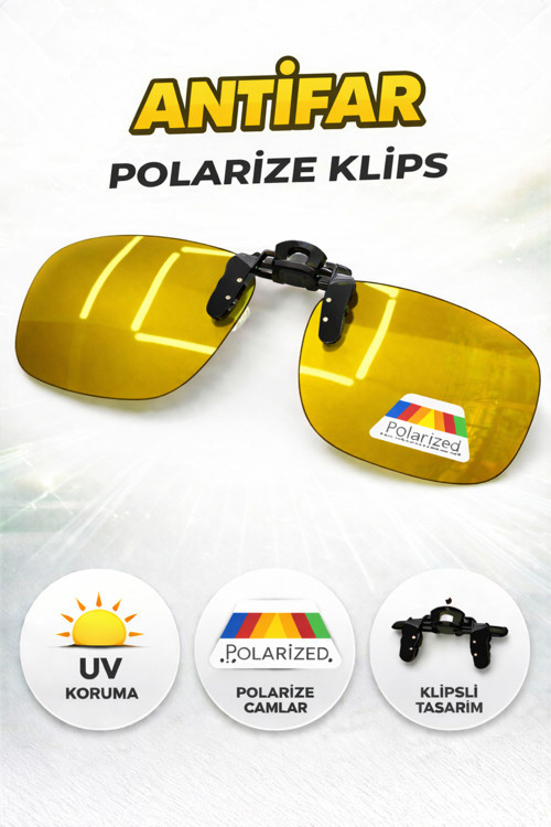 Gözlük Klipsi Polarize Antifar Küçük Boy 39X60 Mm