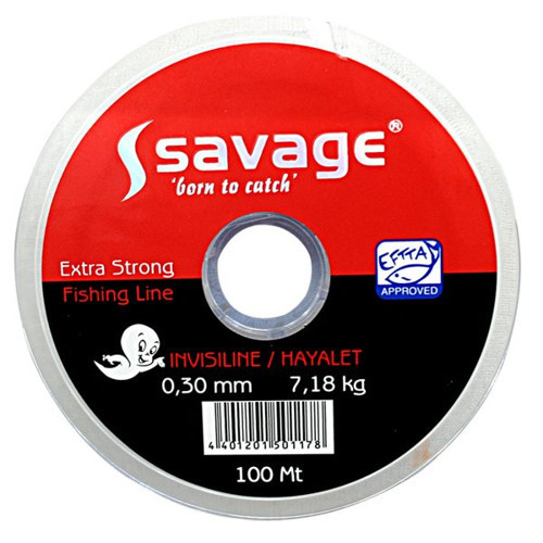 Hayalet Olta Misinası - 100 MT- Savage - 0,18 mm - Sazan, Yayın,Turna, Alabalık