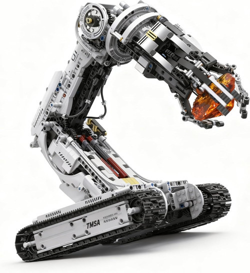 Robot Kol Yapı Kiti 1468 Parça – Uzaktan Kumandalı 4 Motorlu Paletli STEM Eğitim Seti
