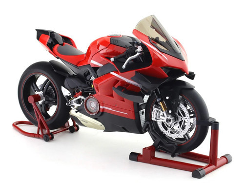 XLG Ducati Superleggera V4 1:7 Ölçek Metal Koleksiyon Motosiklet – Işıklı Sesli Egzoz Duman Efektli