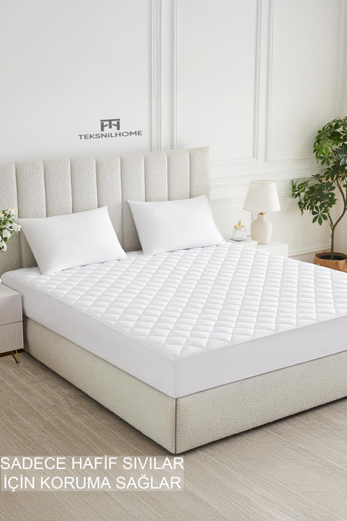 %100 Mikrofiber Kapitone Yatak Koruyucu Alez Full Kenar Çarşaf Fitted Tek Çift Battal Bebek