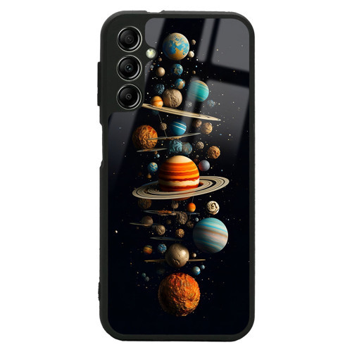 Galaxy A14 5G Kılıf Kamera Korumalı Desenli Luxury Portrait Painting Lusi Kapak Gezegen