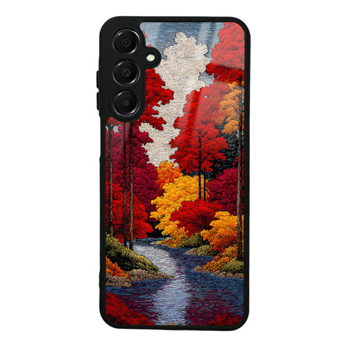 Galaxy A16 Kılıf Kamera Korumalı Desenli Luxury Portrait Painting Lusi Kapak Ağaçlar
