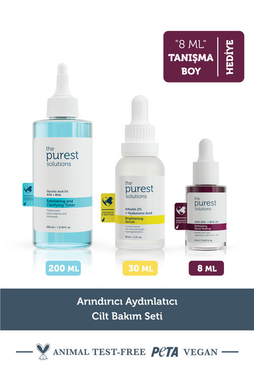 Arındırıcı Aydınlatıcı Cilt Bakım Seti