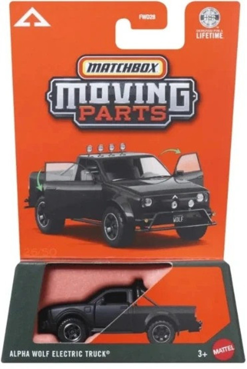Moving Parts Alpha Wolf Electric Truck Açılır Kapı Detaylı 1:64 Model Araba