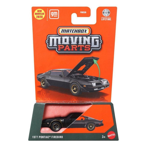Moving Parts 1977 Pontiac Firebird Açılır Kaput Detaylı 1:64 Model Araba