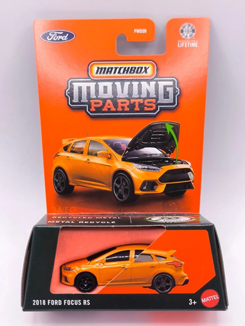 Moving Parts 2018 Ford Focus RS Açılır Kaput Detaylı 1:64 Model Araba