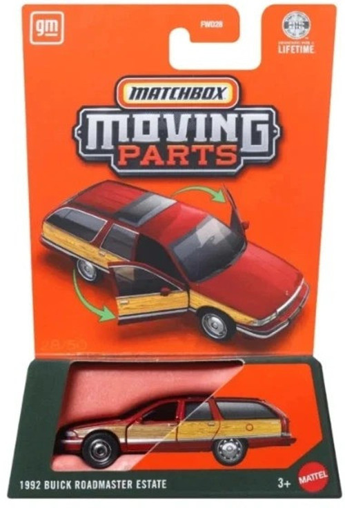 Moving Parts 1992 Buick Roadmaster Estate Açılır Kapı Detaylı 1:64 Model Araba