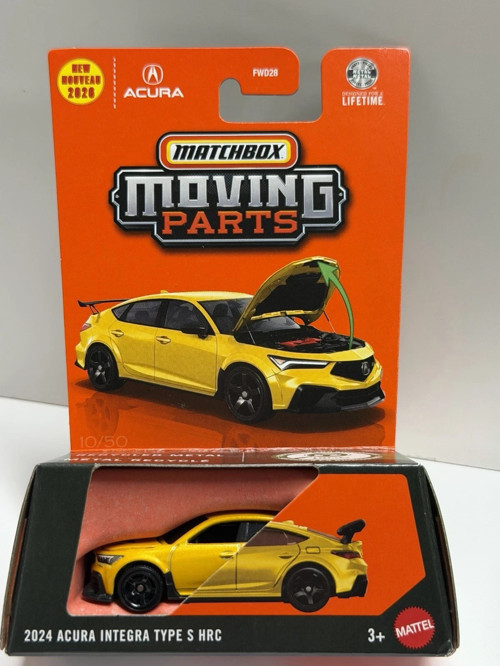 Moving Parts 2024 Acura Integra Type S HRC Açılır Kaput 1:64 Model Araba