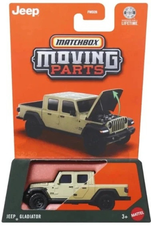 Moving Parts Jeep Gladiator Açılır Kaput Detaylı Model Araba 1:64