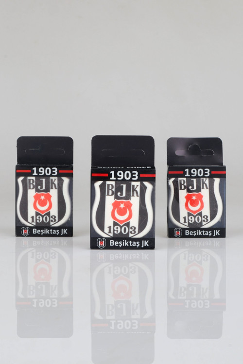 DEKOMUS İLE LİSANSLI BEŞİKTAŞ "3 ADET" ŞEKİLLİ SİLGİ