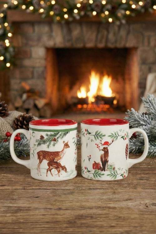 İLE MUTLU YILLAR SERİSİ 2'Lİ KUPA SETİ "YENİ YIL MERRY CHRISTMAS "