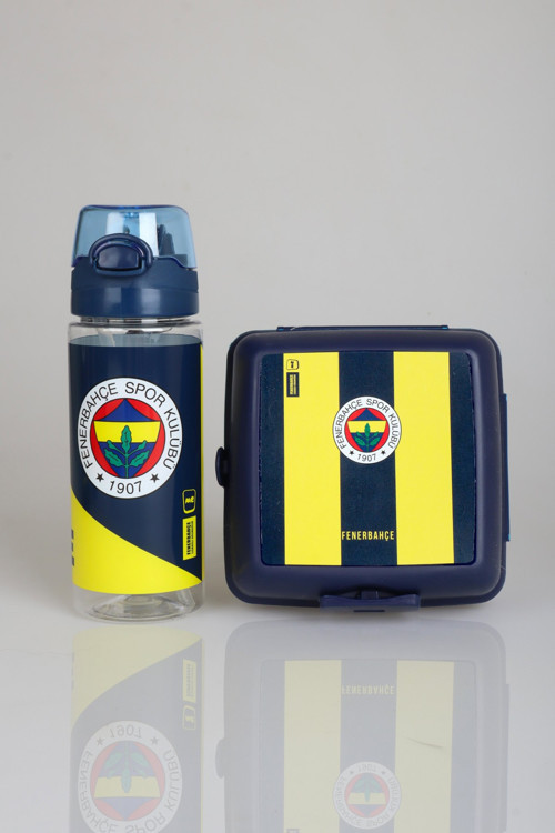 "DEKOMUS CEP DEFTERİ HEDİYELİ" LİSANSLI FENERBAHÇE 500 ML TRITAN MATARA VE BESLENME KABI SETİ 1907