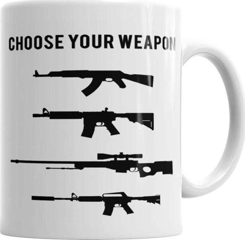 Cs Go Counter Strike Choose Your Weapon Kupa Bardak Porselen