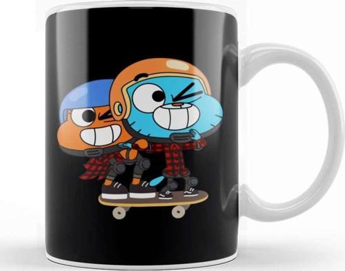 Gumball And Darwin Gumball Darwin Skate Kupa Bardak Porselen