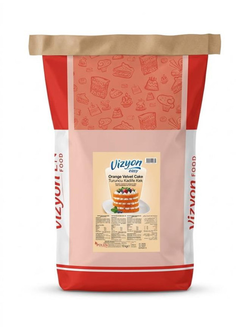 Easy Orange Velvet Cake (Turuncu Kadife Kek) Miksi - 10 kg