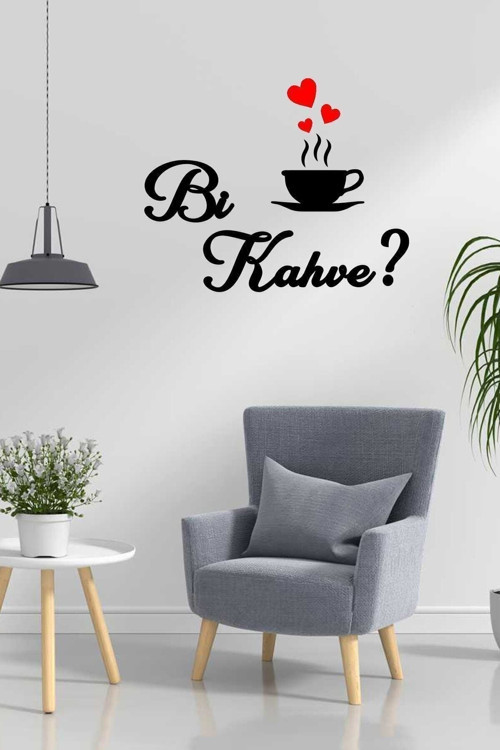 Bi Kahve Dekoratif Ahşap Duvar Tablosu