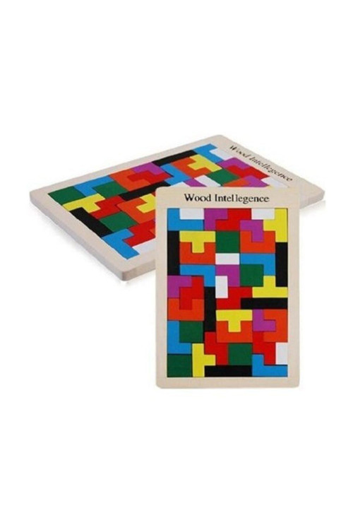 Ahşap Tetris Eğitici Oyuncak Gelişim Oyunu