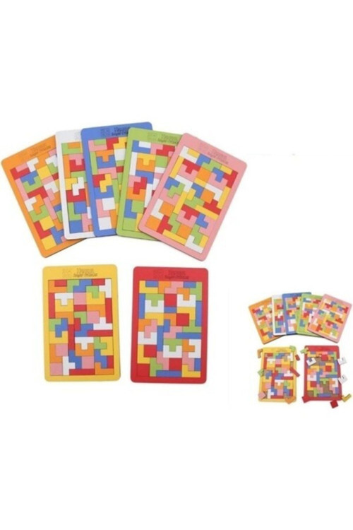 Ahşap Kayalargroup Blok Tetris Zeka Oyunu - Bambu Düdük