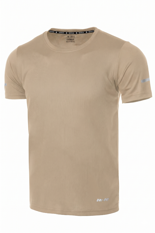 Erkek Nem Emici Hızlı Kuruma Atletik Teknik Performans Spor T-shirt DRIFIT-KISAKOL
