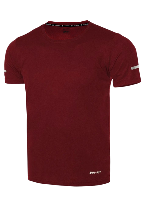 Erkek Nem Emici Hızlı Kuruma Atletik Teknik Performans Spor T-shirt DRIFIT-KISAKOL