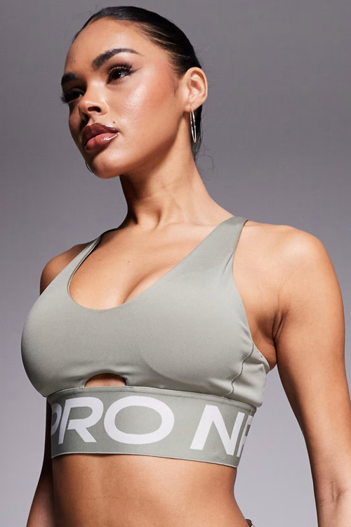 Pro Indy Plunge-Support Bra Kadın Spor Bra Haki