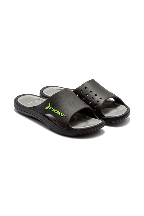 Bay XIV Erkek Terlik Siyah-Yeşil 39/46