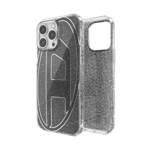 iPhone 16 Pro Max Uyumlu Oval D Simli Kılıf - Siyah