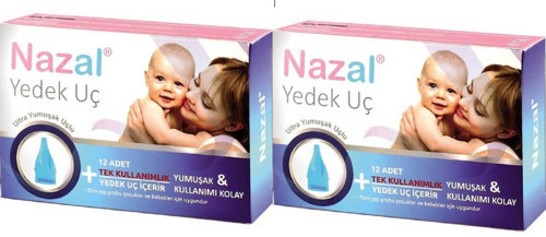 2li Nazal Burun Aspiratörü Yedek Uç 12'li