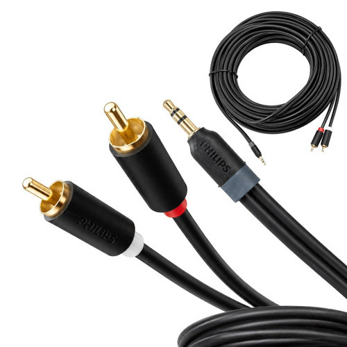 SWR2110/93 25 Metre 3.5mm Stereo 2 RCA AUX Ses Kablosu Hi-Fi